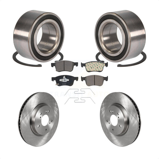 Wheel Bearing Disc Brake Rotors And Ceramic Pads Front Kit For Honda Accord
