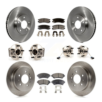 Hub Bearing Brake Rotor And Pad Front Rear Kit (10Pc) For Chevrolet Impala Monte