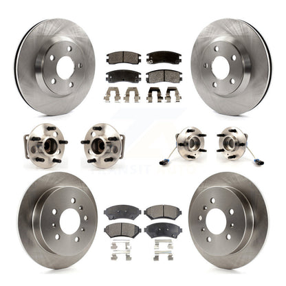 Hub Bearing Brake Rotor And Pad Front Rear Kit (10Pc) For Chevrolet Impala Monte