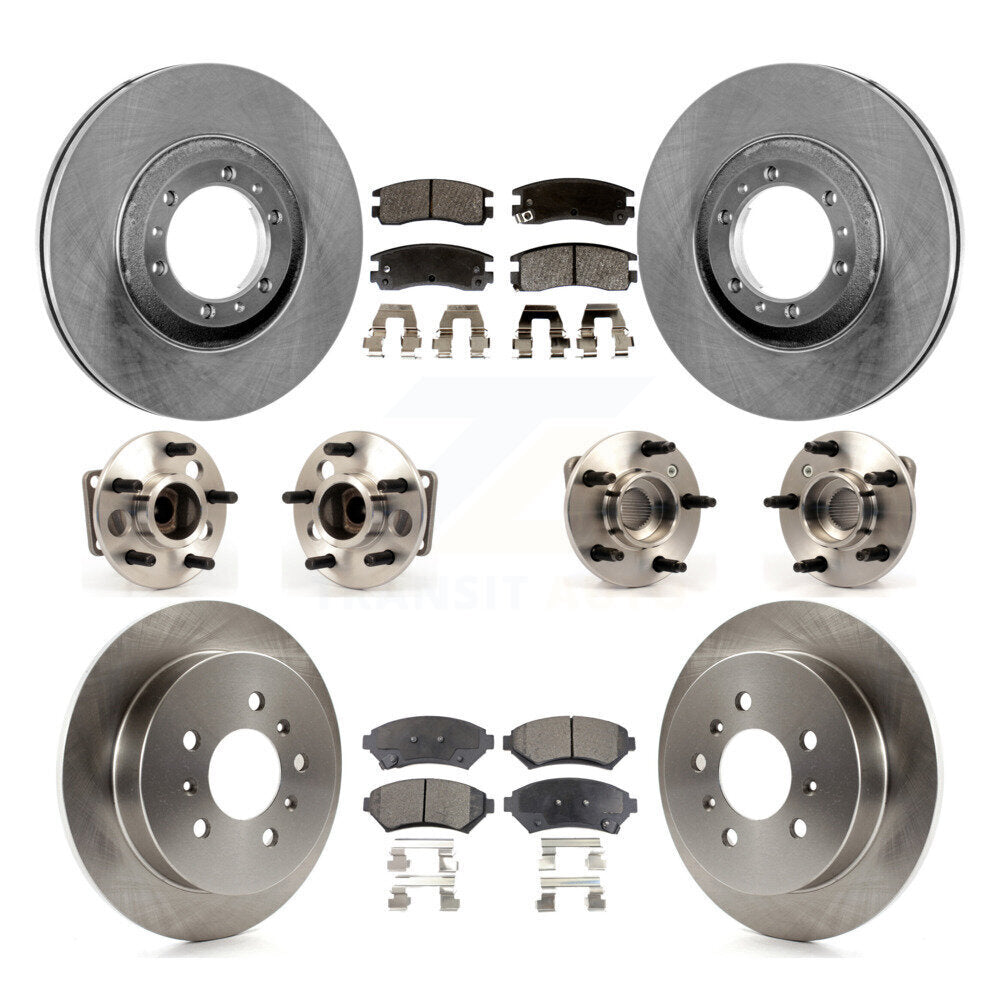 Hub Bearing Disc Brake Rotor And Pad Front Rear Kit (10Pc) For Chevrolet Venture