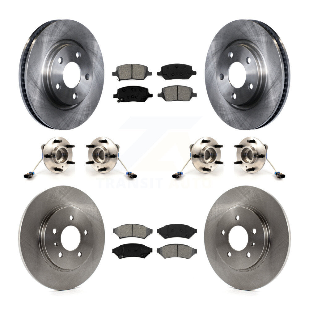 Hub Bearing Brake Rotor Pads Front Rear Kit (10Pc) For Pontiac Montana Chevrolet