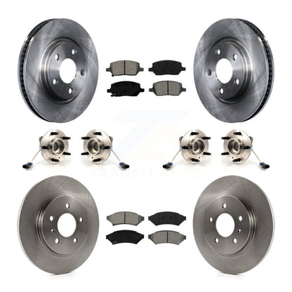 Hub Bearing Brake Rotor Pads Front Rear Kit (10Pc) For Pontiac Montana Chevrolet