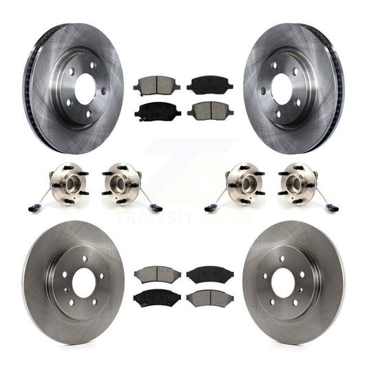 Hub Bearing Brake Rotor Pads Front Rear Kit (10Pc) For Pontiac Montana Chevrolet