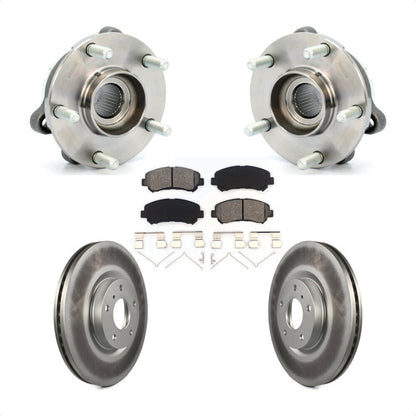 Hub Bearing Assembly Coated Disc Brake Rotor And Pad Front Kit For Nissan Maxima