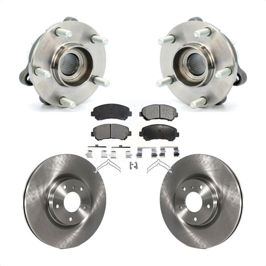 Hub Bearing Assembly Disc Brake Rotors And Pads Front Kit For Nissan Maxima