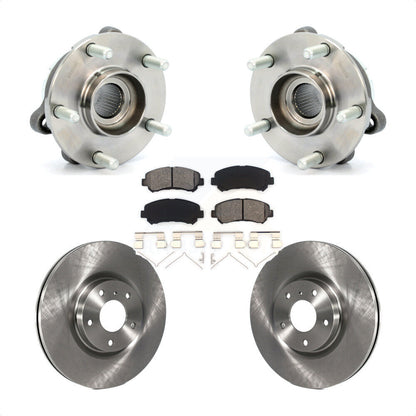 Hub Bearing Assembly Disc Brake Rotors And Pads Front Kit For Nissan Maxima