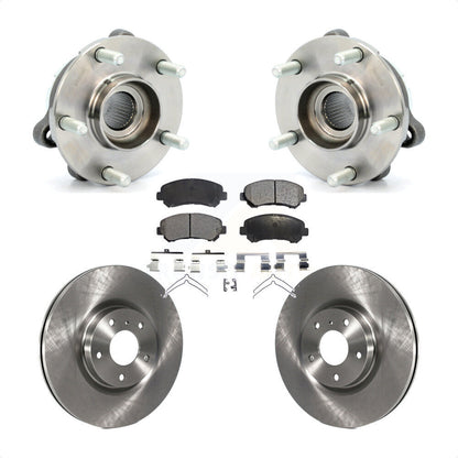 Hub Bearing Assembly Disc Brake Rotors And Pads Front Kit For Nissan Maxima