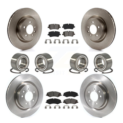 Bearing Disc Brake Rotor & Pads Front Rear Kit (10Pc) For Land Rover Range Sport