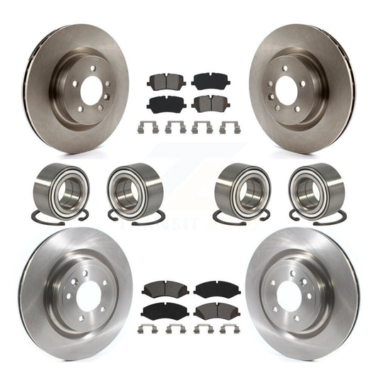 Bearing Disc Brake Rotor & Pads Front Rear Kit (10Pc) For Land Rover Range Sport