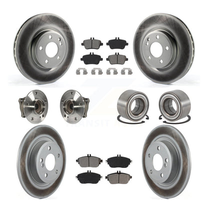 Hub Bearing Coat Brake Rotor Pads Front Rear Kit (10Pc) For Mercedes-Benz GLA250