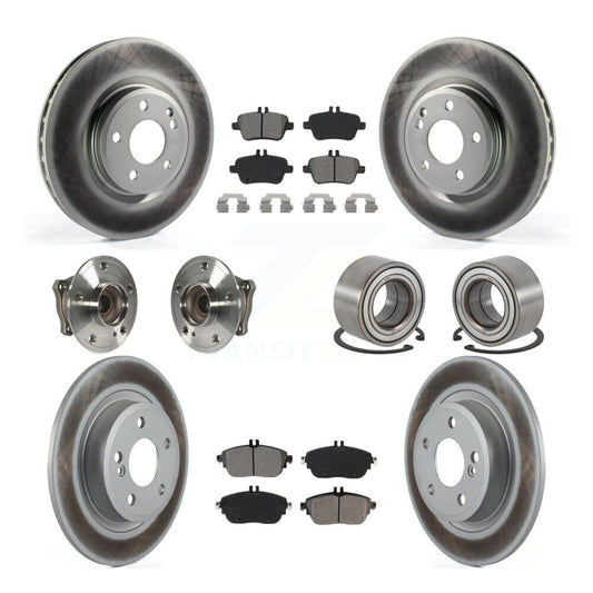 Hub Bearing Coat Brake Rotor Pads Front Rear Kit (10Pc) For Mercedes-Benz GLA250