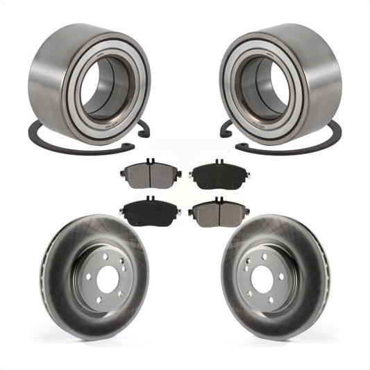 Wheel Bearing Coated Brake Rotor Pad Front Kit For Mercedes-Benz GLA250 CLA250 B
