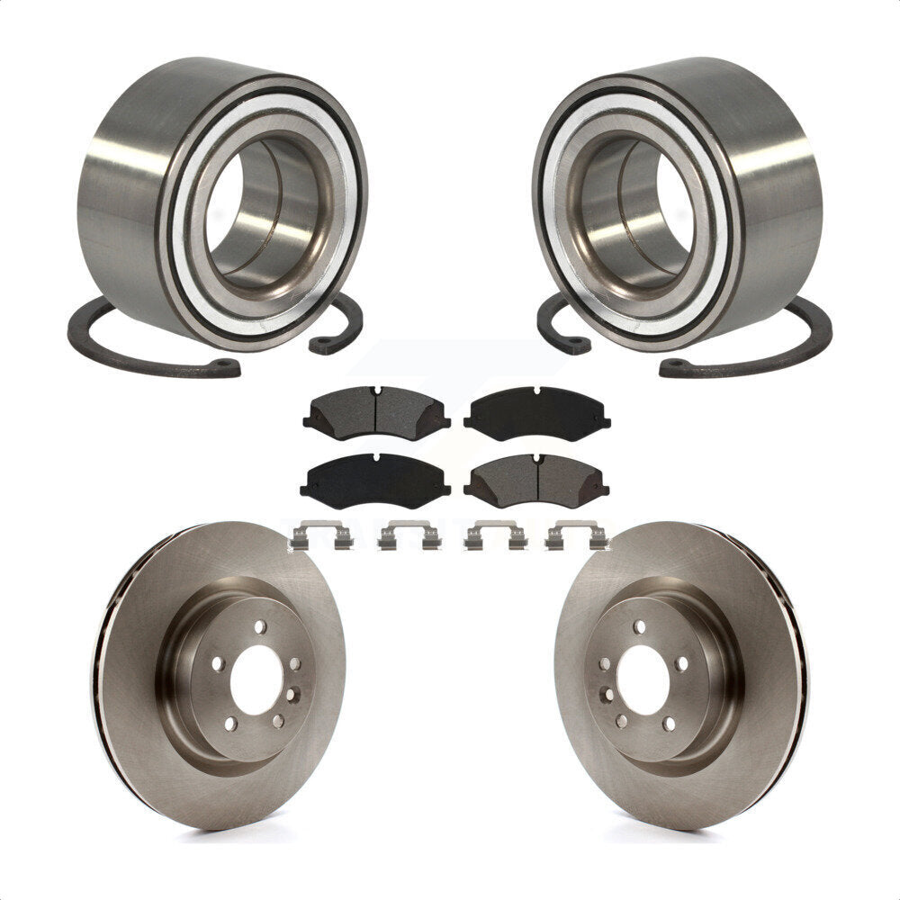 Wheel Bearing Brake Rotor And Pad Front Kit For Land Rover Range Sport Discovery