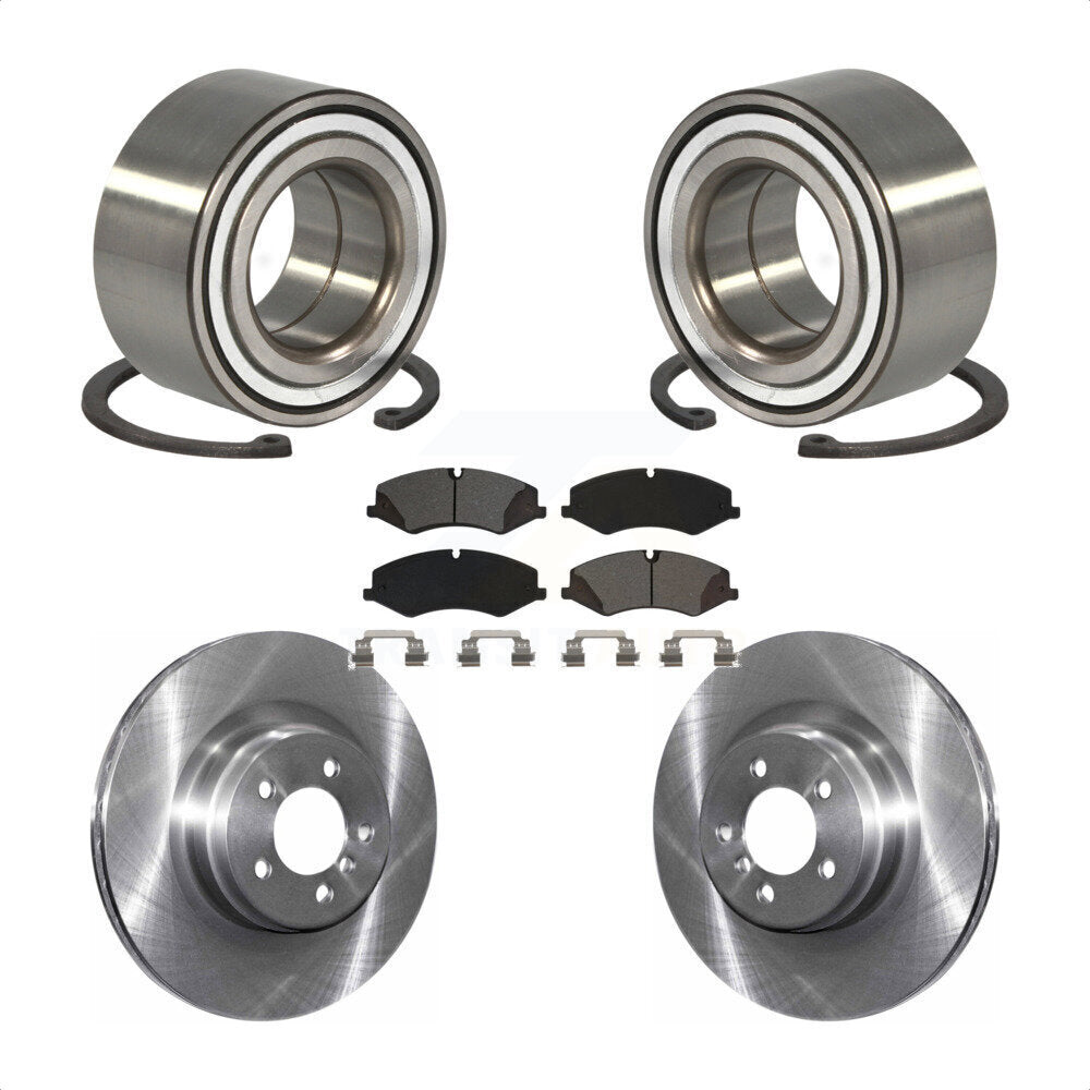 Wheel Bearing Brake Rotor Pad Front Kit For Land Rover Range Naturally Aspirated