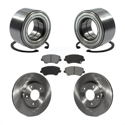Wheel Bearing Brake Rotor Pads Front Kit For Kia Forte Hyundai Elantra GT Forte5