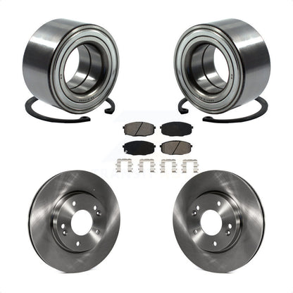 Wheel Bearing Disc Brake Rotors And Pads Front Kit For Kia Soul Forte