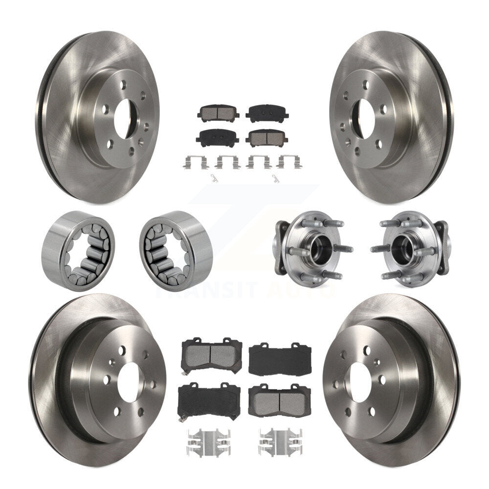 Hub Bearing Brake Rotor & Pads Shoe Front Rear Kit (10Pc) For Chevrolet Colorado