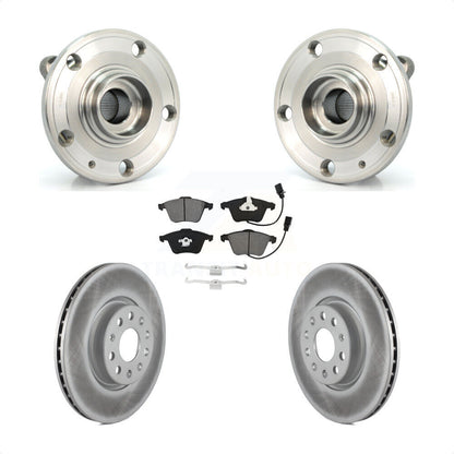 Hub Bearing Assembly Coated Disc Brake Rotor And Pad Front Kit For Volkswagen CC