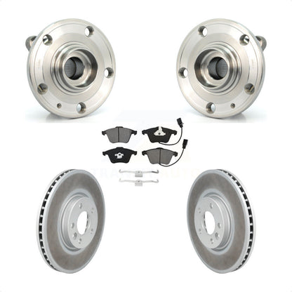 Hub Bearing Assembly Coated Disc Brake Rotor And Pad Front Kit For Volkswagen CC