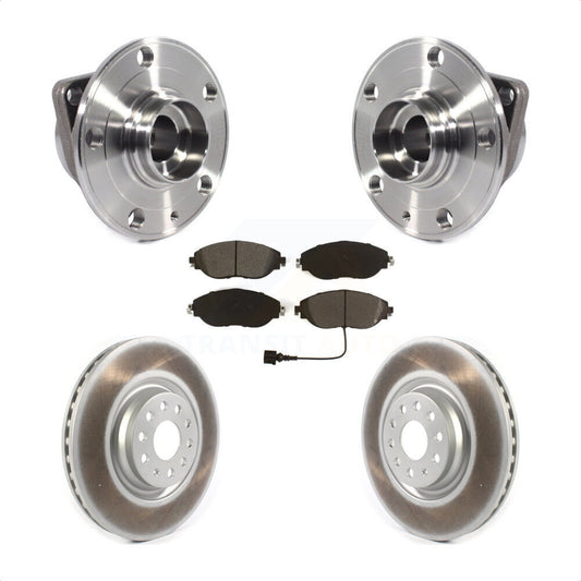 Hub Bearing Coat Brake Rotor Pad Front Kit For Volkswagen Tiguan Jetta Audi Q3 R