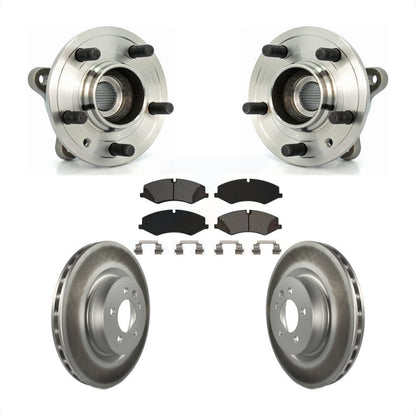 Hub Bearing Coated Disc Brake Rotor Pad Front Kit For Land Rover Range Sport LR4