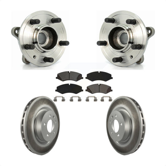 Hub Bearing Coated Disc Brake Rotor Pad Front Kit For Land Rover Range Sport LR4