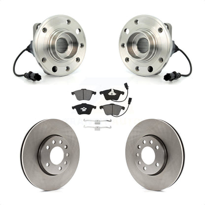 Hub Bearing Assembly Disc Brake Rotors And Pads Front Kit For Saab 9-3X