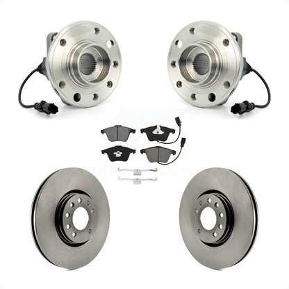 Hub Bearing Assembly Disc Brake Rotors And Pads Front Kit For Saab 9-3X