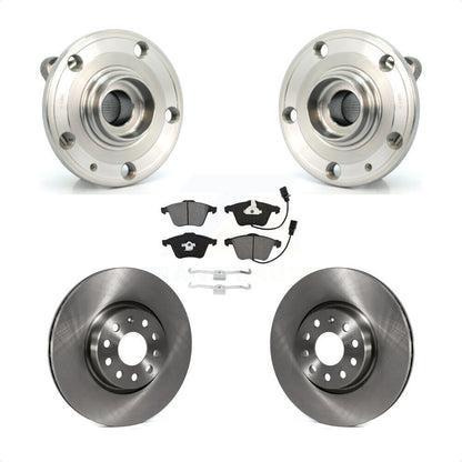 Hub Bearing Assembly Disc Brake Rotors And Pads Front Kit For Volkswagen CC