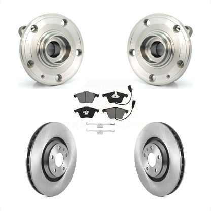 Hub Bearing Assembly Disc Brake Rotor And Pads Front Kit For Audi TT Quattro TTS
