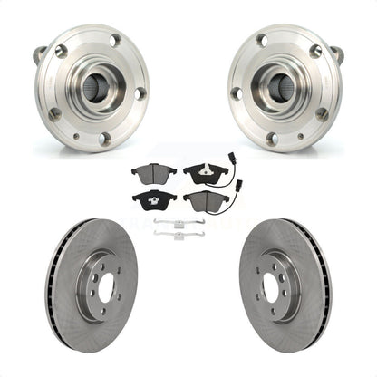 Hub Bearing Assembly Disc Brake Rotors And Pads Front Kit For Volkswagen CC