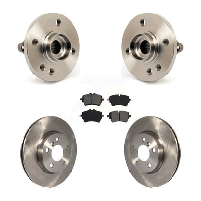 Hub Bearing Assembly Disc Brake Rotor & Pads Front Kit For 2015 Mini Cooper 1.6L