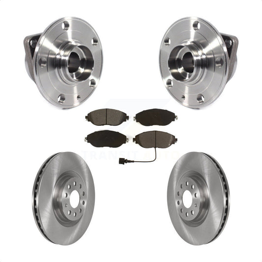 Hub Bearing Brake Rotor Pads Front Kit For Volkswagen Tiguan Jetta Audi Q3 GTI R