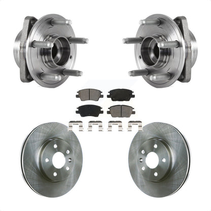 Hub Bearing Assembly Brake Rotor Pads Front Kit For Chevrolet Cruze Volt Bolt EV