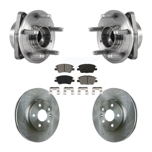 Hub Bearing Assembly Brake Rotor Pads Front Kit For Chevrolet Cruze Volt Bolt EV