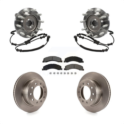 Hub Bearing Assembly Disc Brake Rotor And Pads Front Kit For Ram Dodge 4500 5500