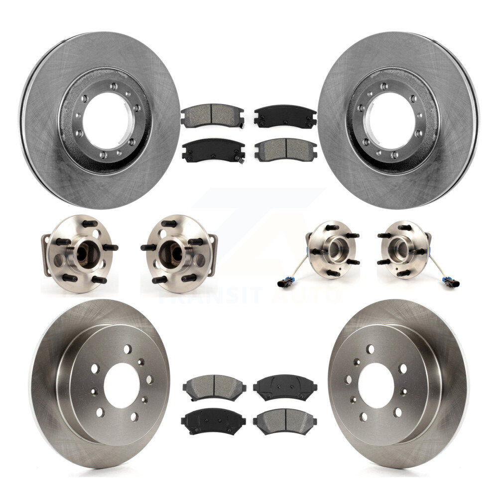 Hub Bearing Brake Rotor Pads Front Rear Kit (10Pc) For Chevrolet Venture Pontiac