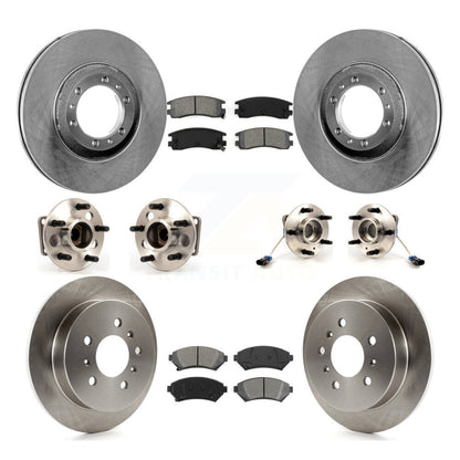 Hub Bearing Brake Rotor Pads Front Rear Kit (10Pc) For Chevrolet Venture Pontiac