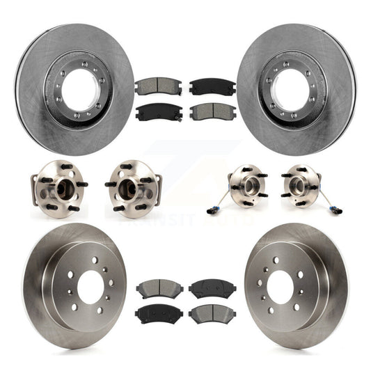 Hub Bearing Brake Rotor Pads Front Rear Kit (10Pc) For Chevrolet Venture Pontiac