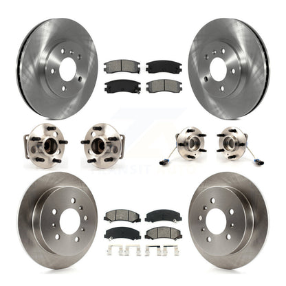 Hub Bearing Brake Rotor And Pad Front Rear Kit (10Pc) For Chevrolet Impala Monte