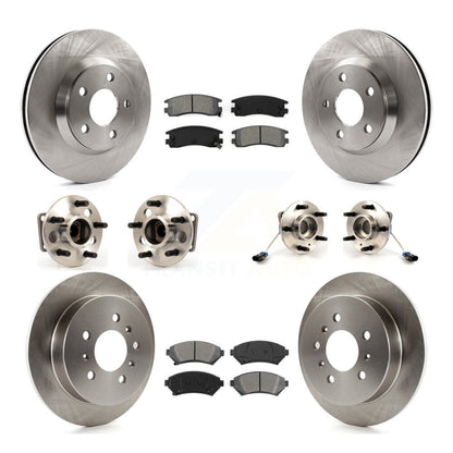 Hub Bearing Brake Rotor And Pad Front Rear Kit (10Pc) For Chevrolet Impala Monte