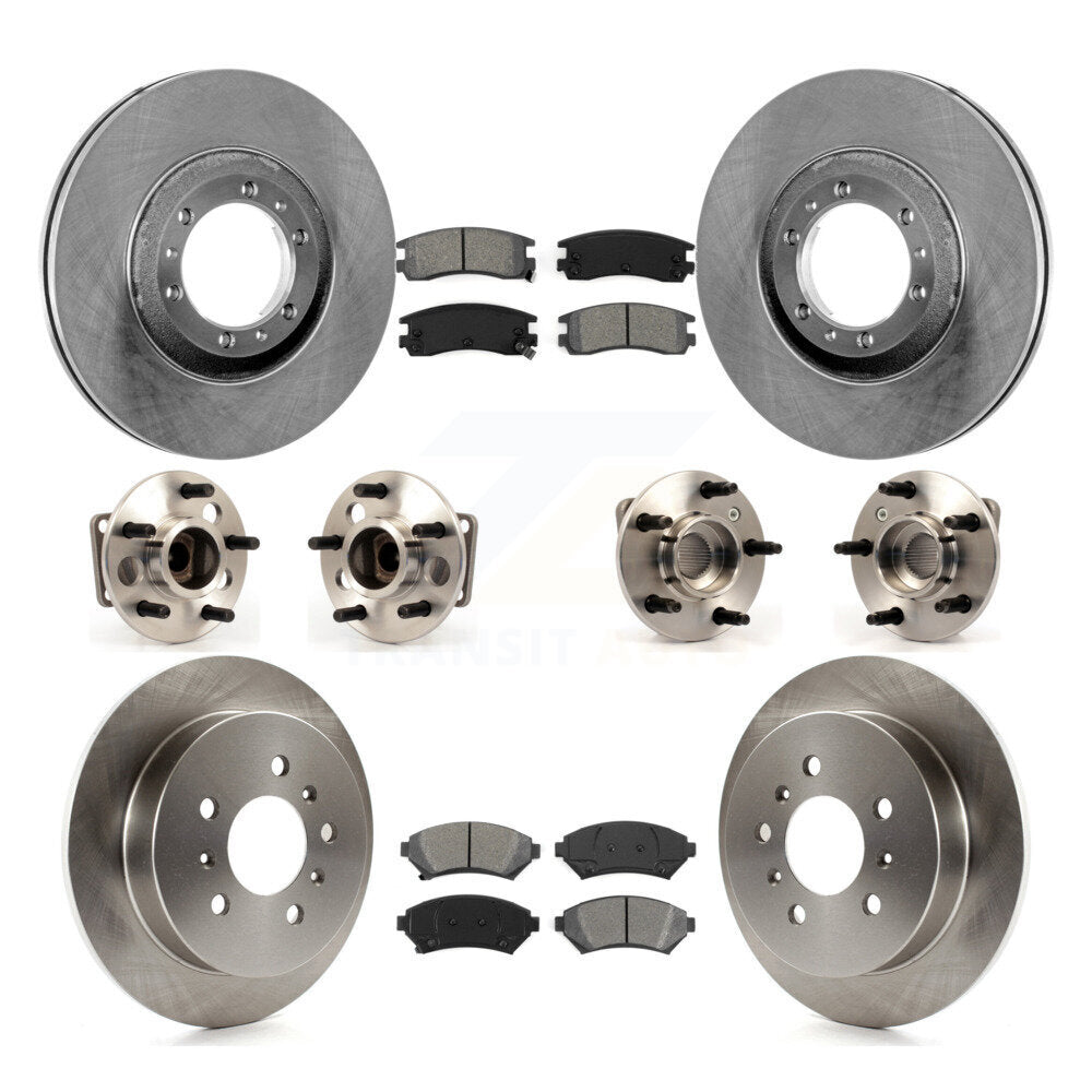 Hub Bearing Disc Brake Rotor And Pad Front Rear Kit (10Pc) For Chevrolet Venture