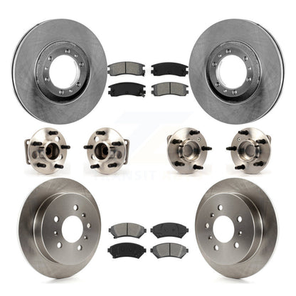 Hub Bearing Disc Brake Rotor And Pad Front Rear Kit (10Pc) For Chevrolet Venture