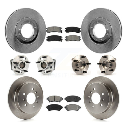 Hub Bearing Brake Rotor Pads Front Rear Kit (10Pc) For Buick Century Regal Grand