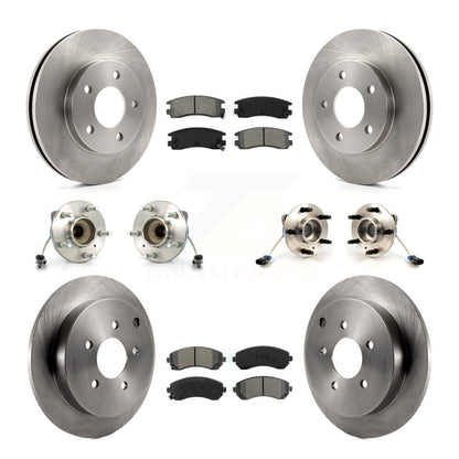 Hub Bearing Disc Brake Rotor And Pads Front Rear Kit (10Pc) For Buick Rendezvous