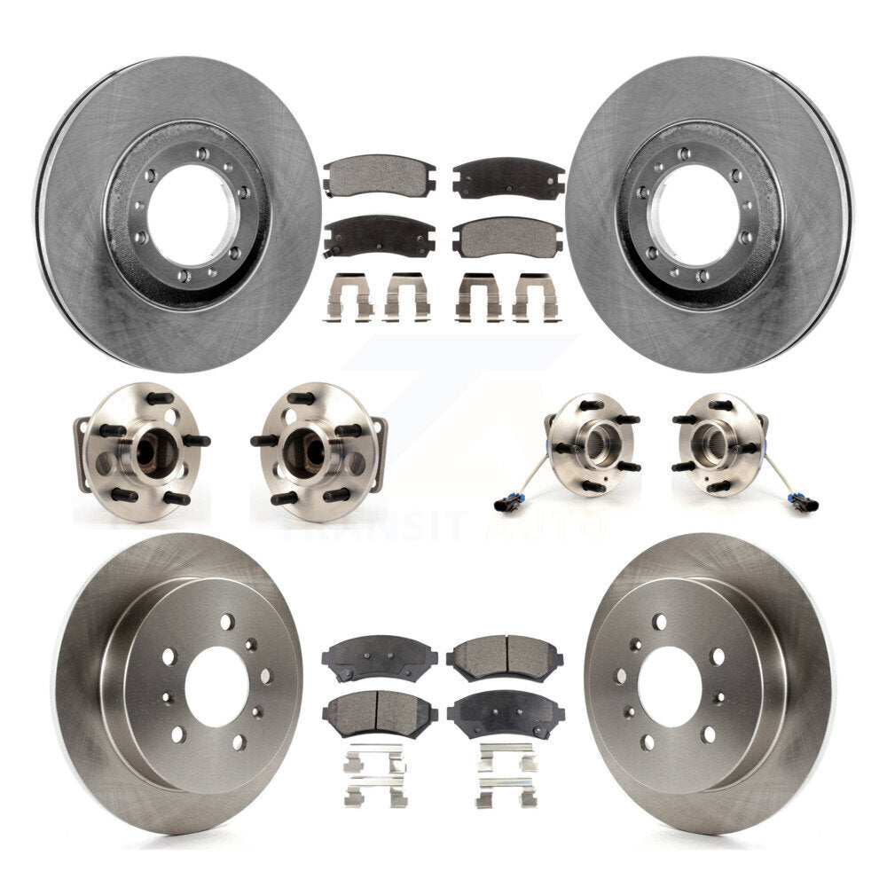 Hub Bearing Brake Rotor Pads Front Rear Kit (10Pc) For Chevrolet Venture Pontiac