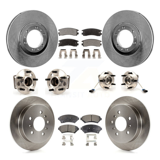 Hub Bearing Brake Rotor Pads Front Rear Kit (10Pc) For Chevrolet Venture Pontiac