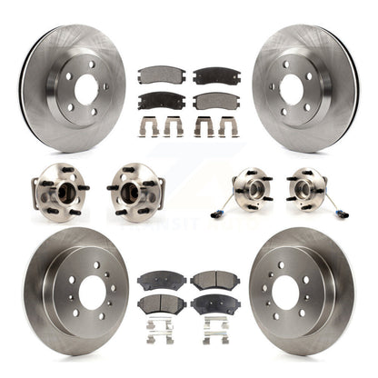 Hub Bearing Brake Rotor And Pad Front Rear Kit (10Pc) For Chevrolet Impala Monte