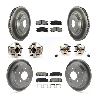 Hub Bearing Coat Brake Rotor Pad Front Rear Kit (10Pc) For Buick LaCrosse Allure