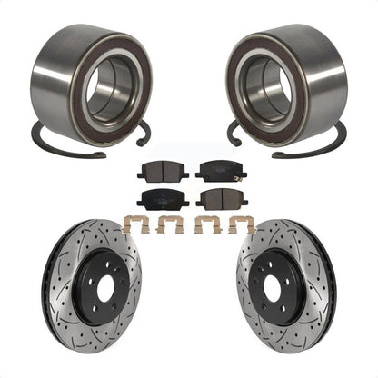Wheel Bearing Drilled Slot Brake Rotor Pads Front Kit For Buick Encore Chevrolet